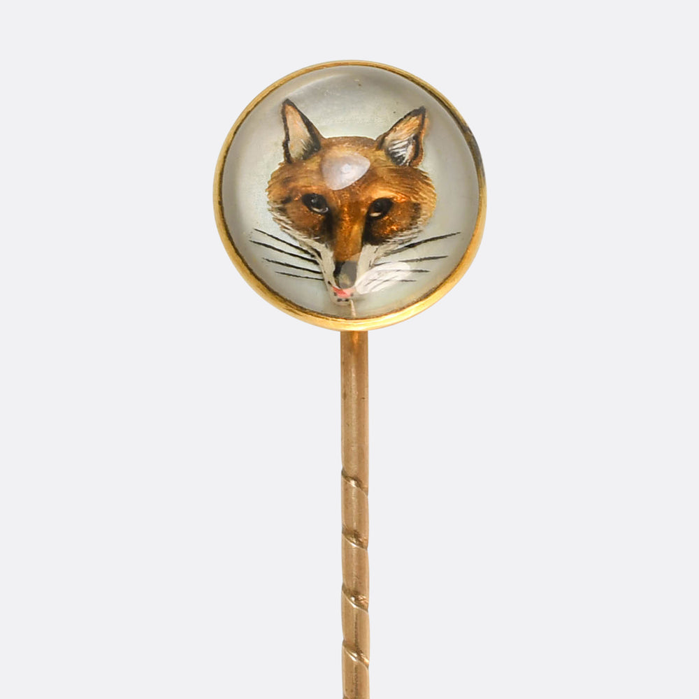 Victorian Fox Essex Crystal Stick Pin
