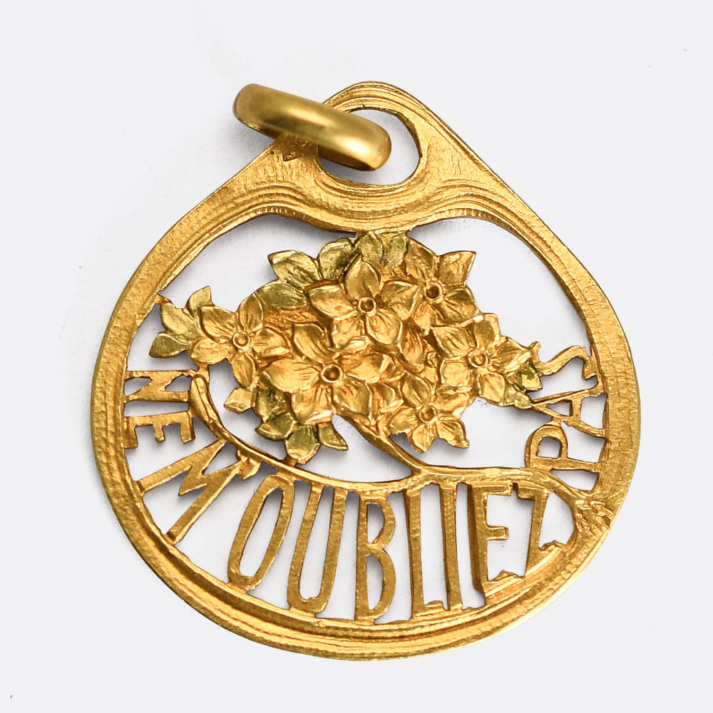 Victorian French Forget-Me-Not Charm