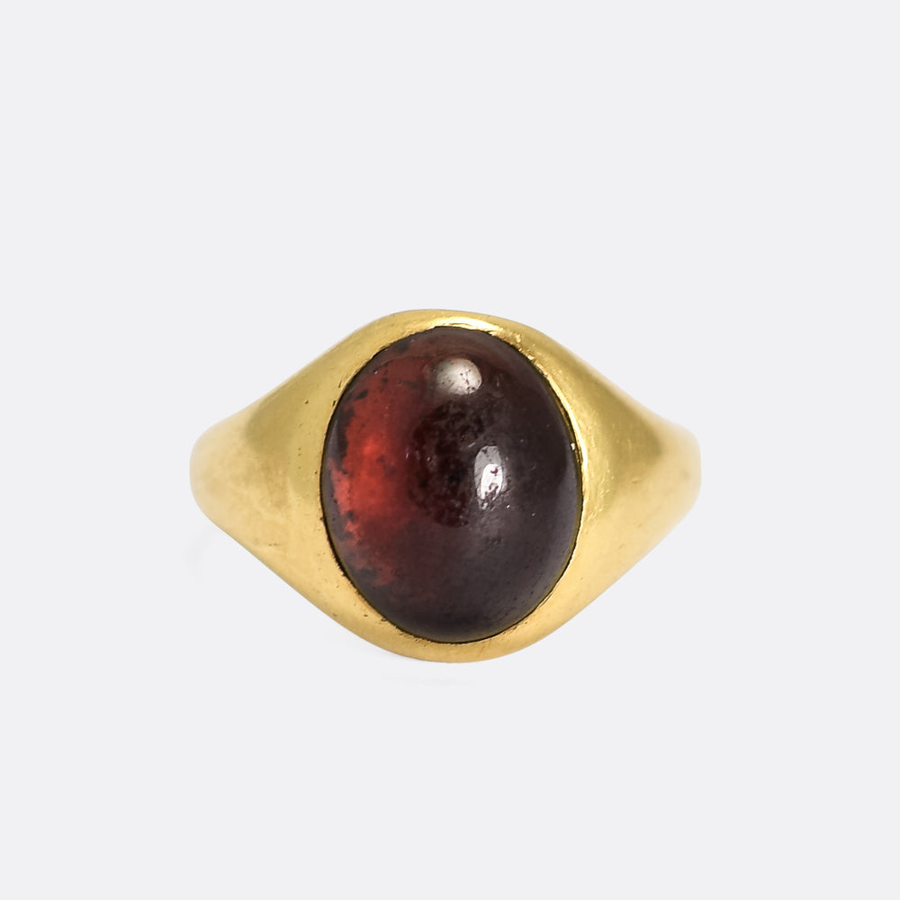 Victorian Garnet Cabochon Ring