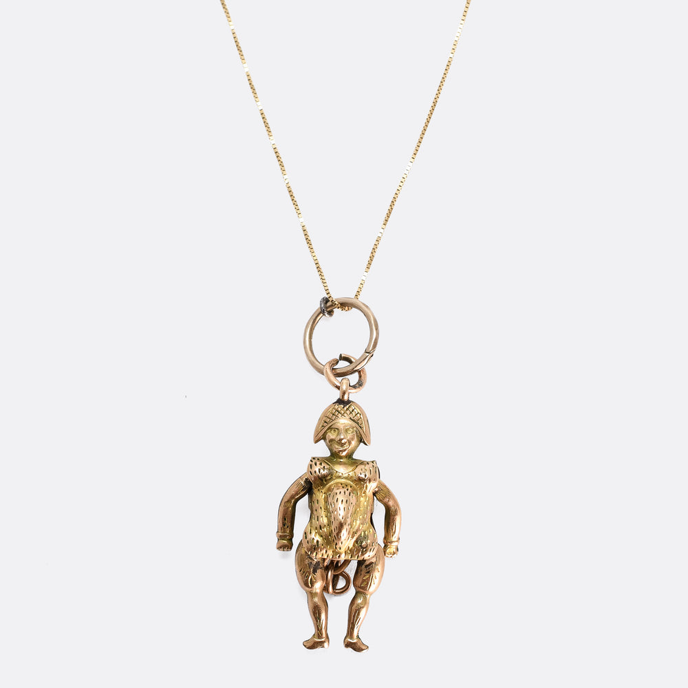 Victorian Gold Articulated Napoleon Charm