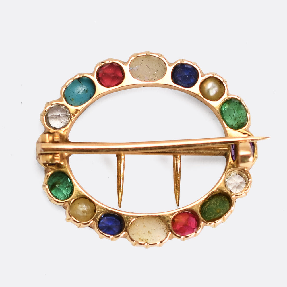 Victorian Harlequin Brooch