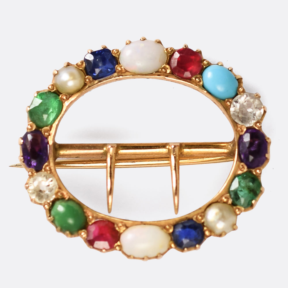 Victorian Harlequin Brooch