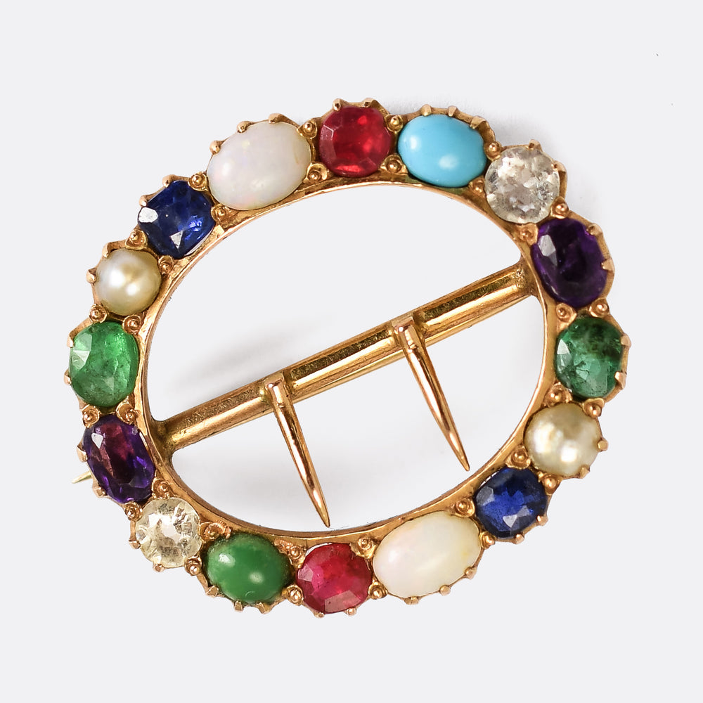 Victorian Harlequin Brooch