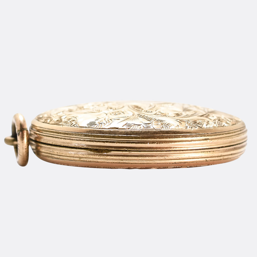 Victorian IN MEMORY OF Oval Mourning Locket