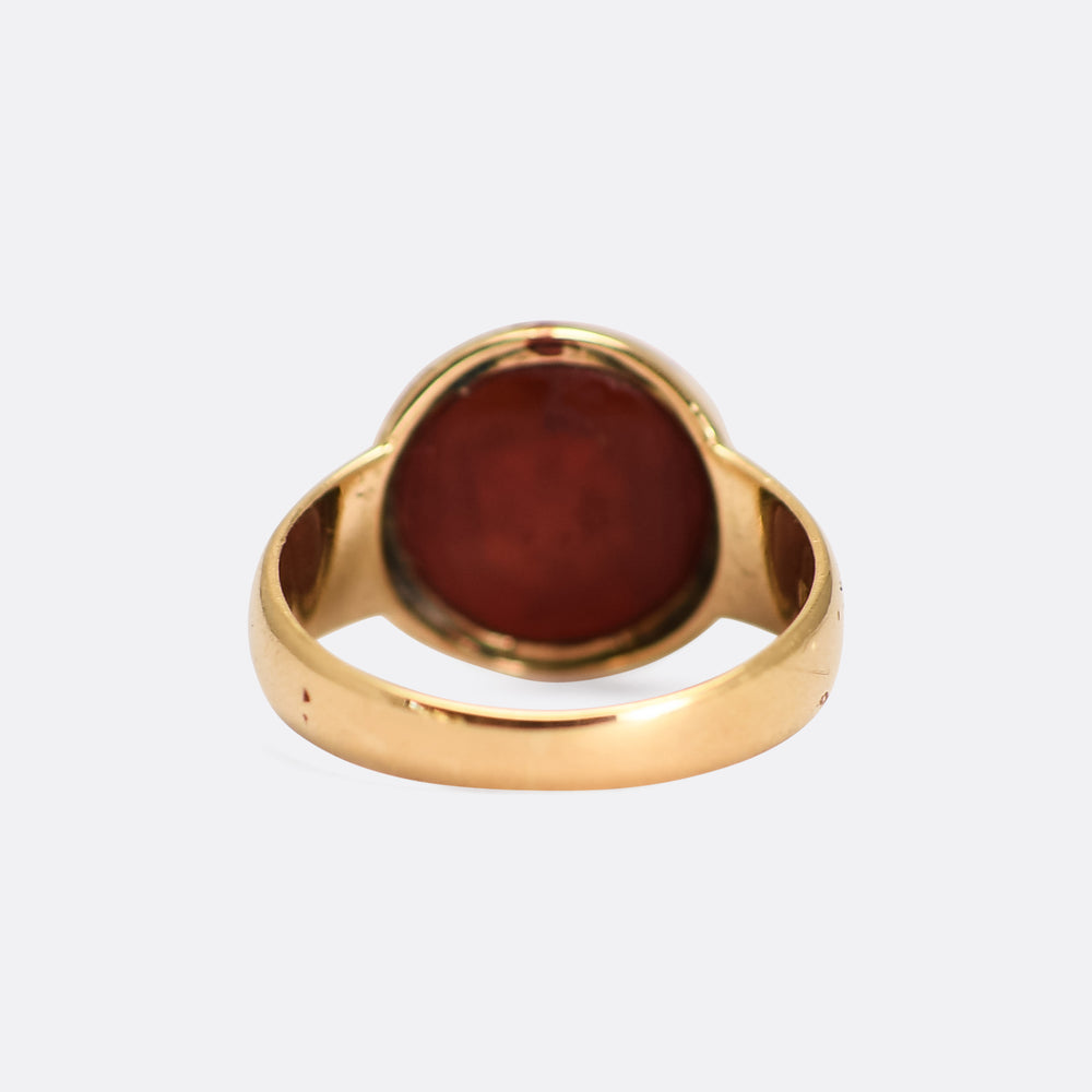 Victorian Intaglio Seal Signet Ring