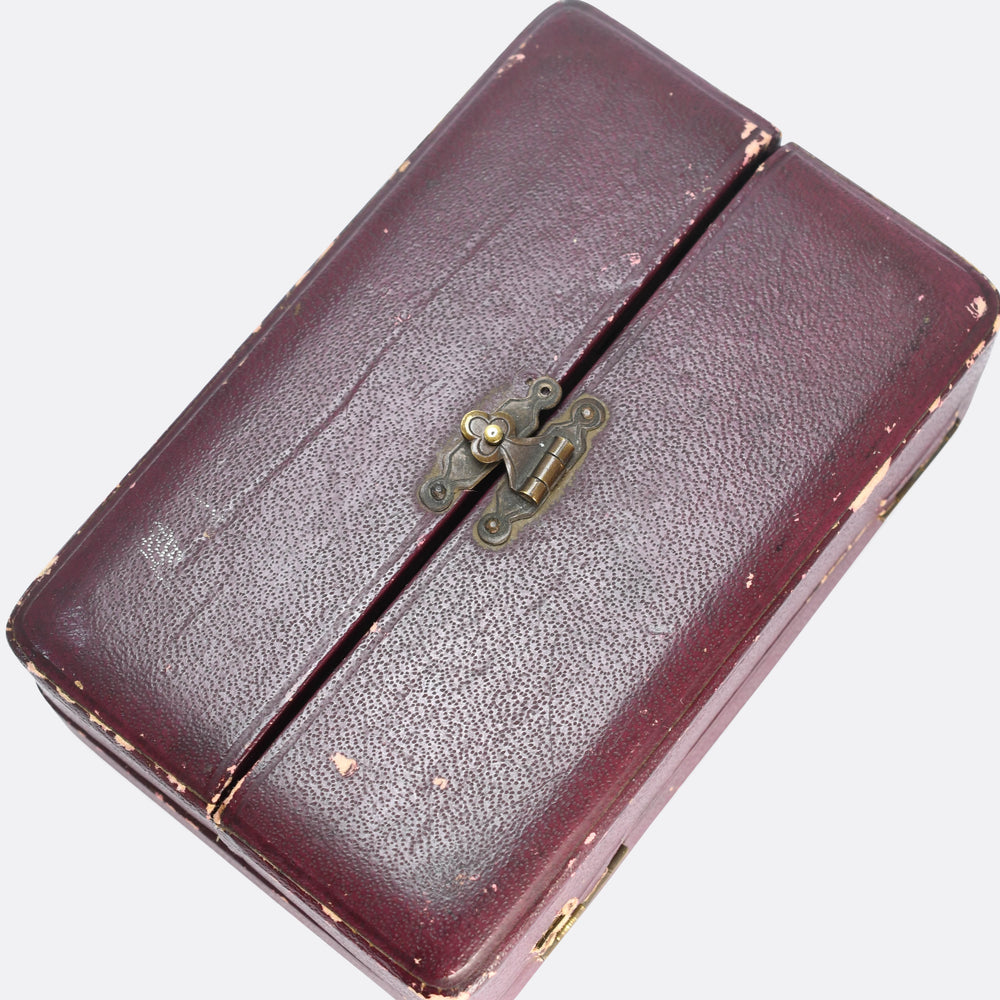 Victorian Jeweller's Sample Case of Buckle Rings