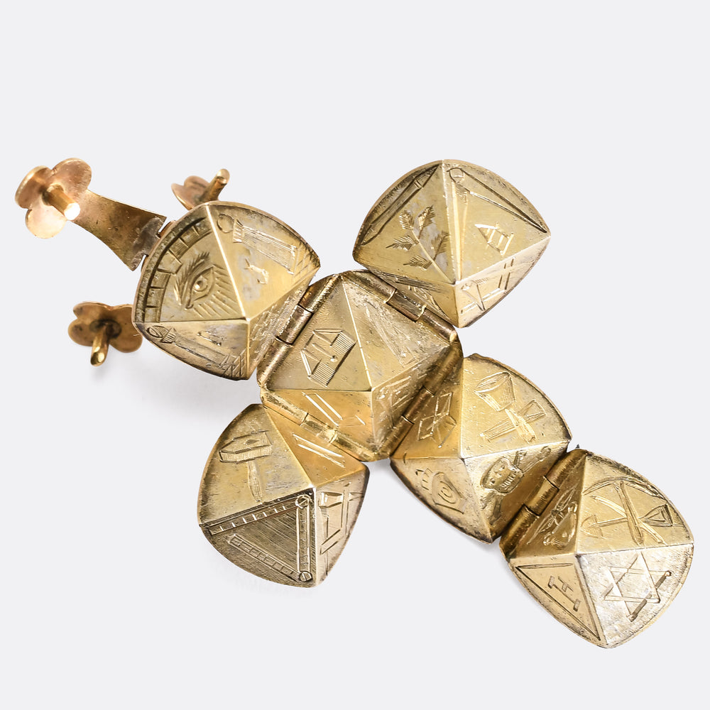 Victorian Masonic Orb Pendant