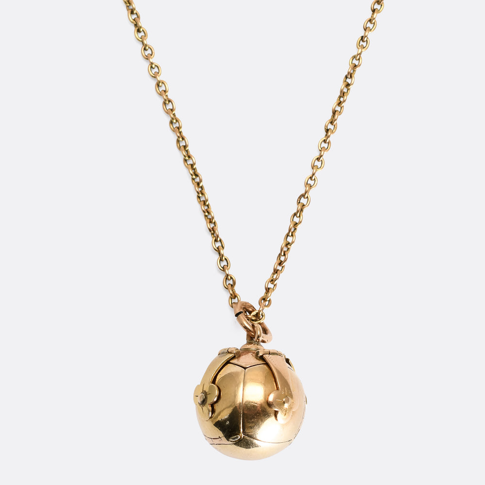Victorian Masonic Orb Pendant