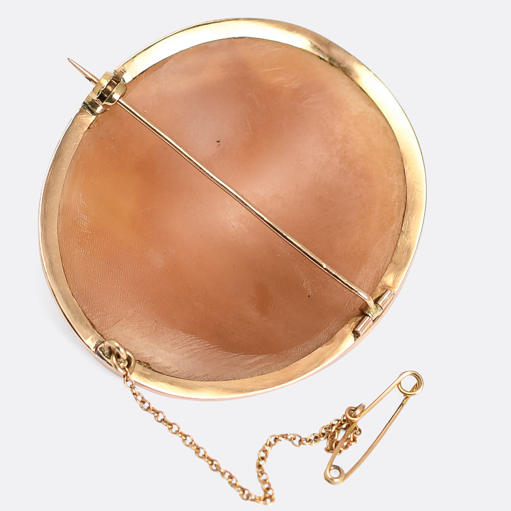 Victorian Medusa Cameo Brooch