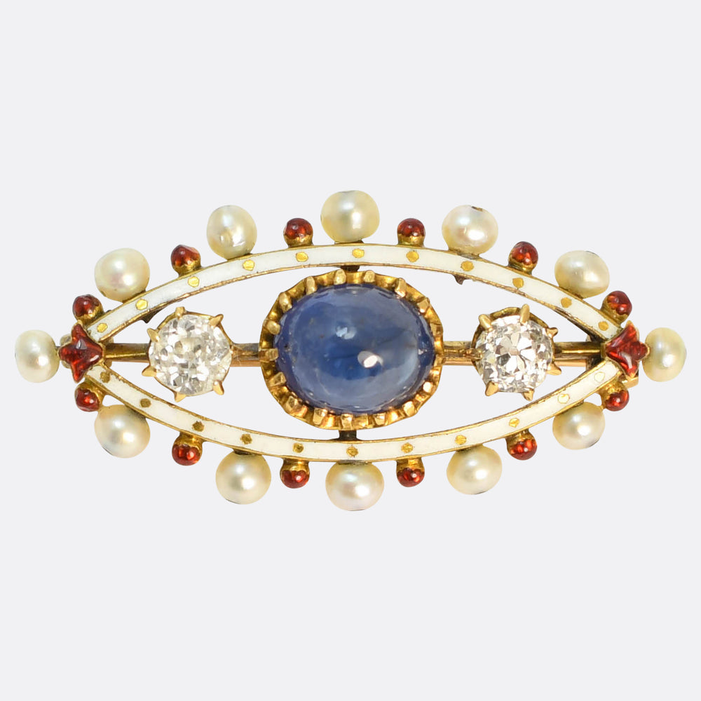 Victorian Multi-Gem & Enamel