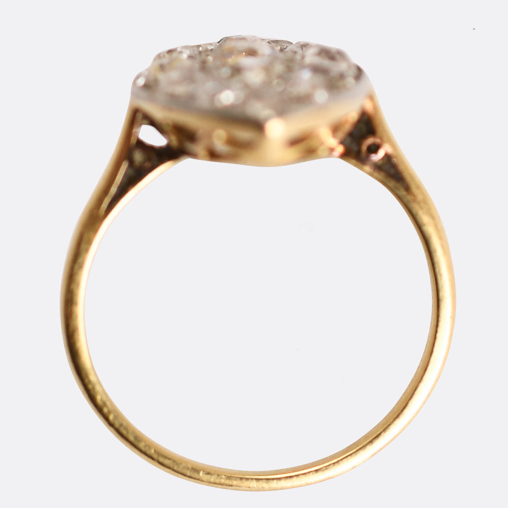 Victorian OMC Diamond Cobblestone Navette Ring
