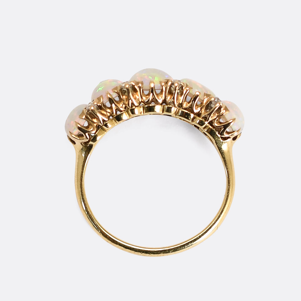 Victorian Opal 5-Stone Ring