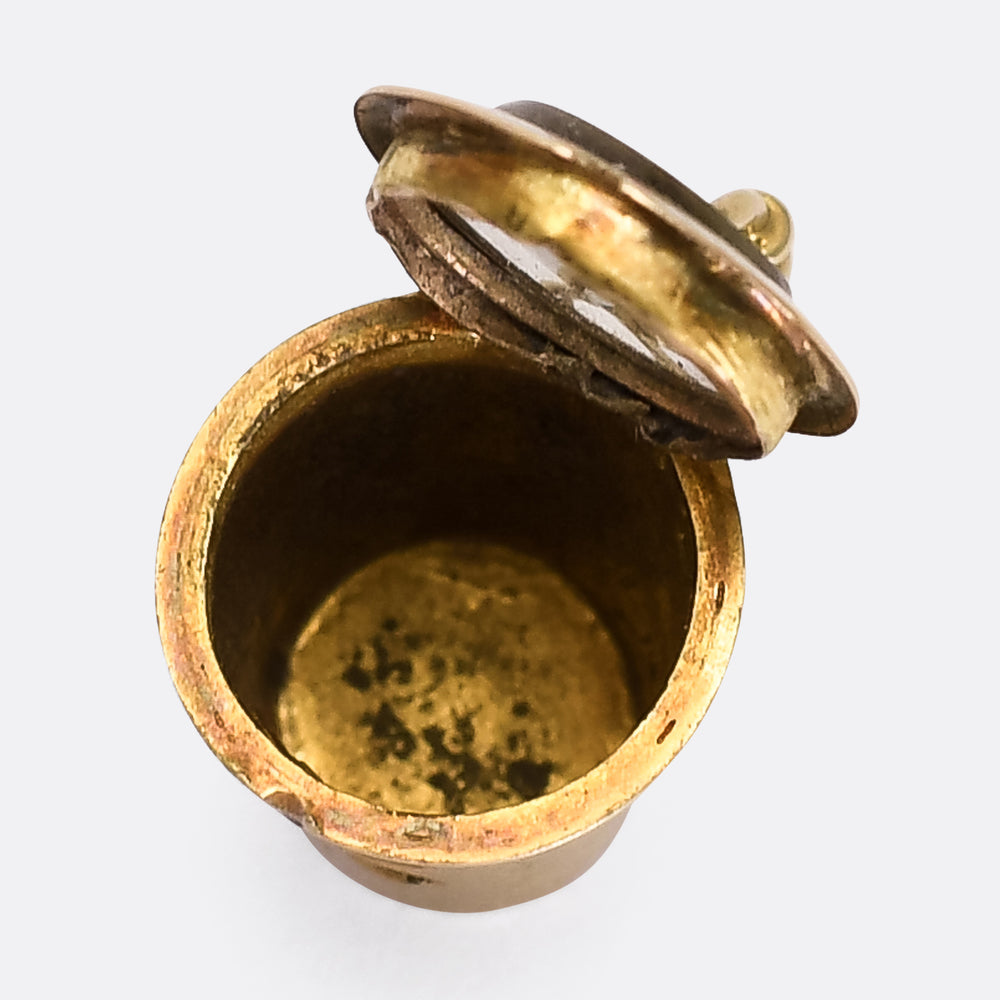 Victorian Ruby, Emerald & Diamond Trefoil Tankard Charm