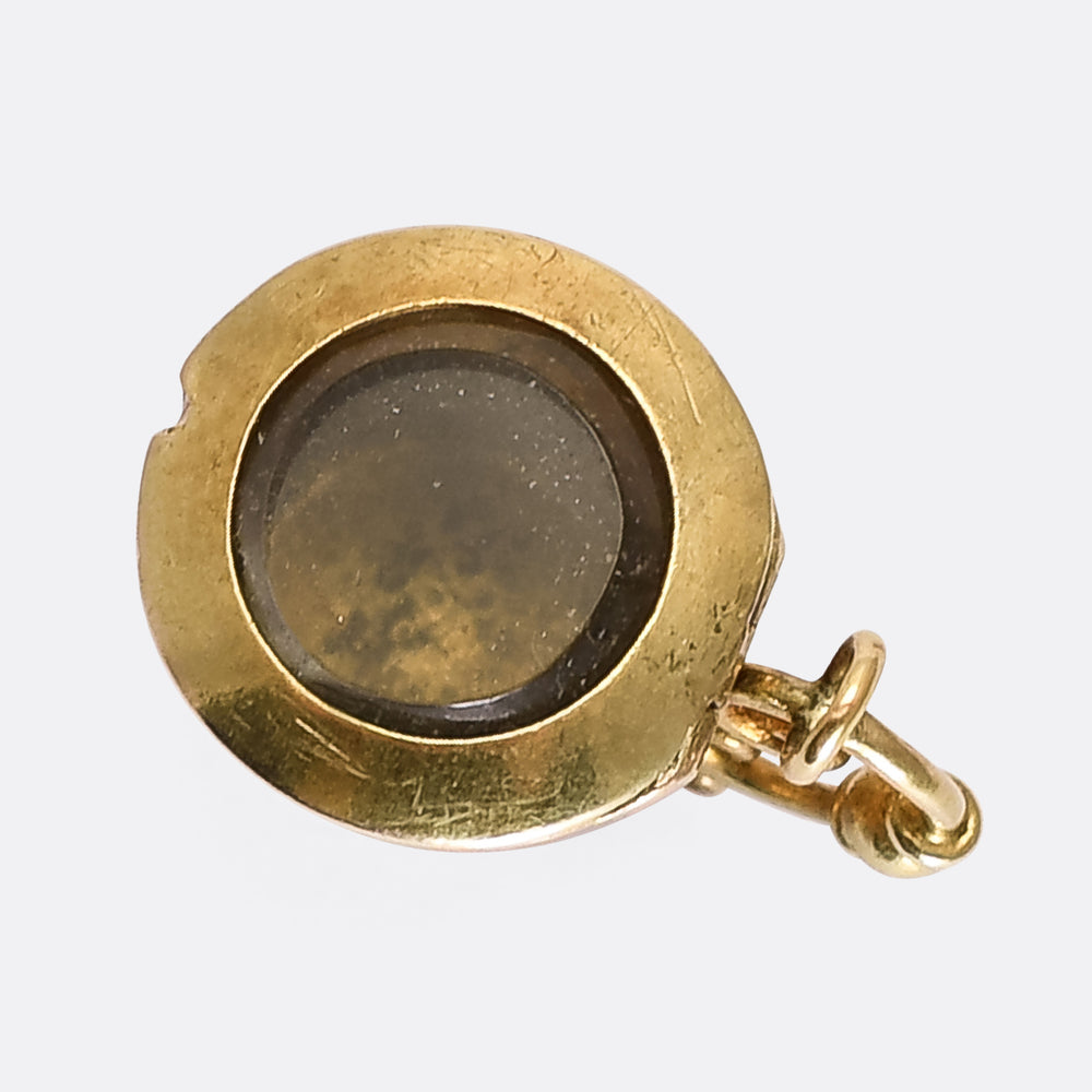 Victorian Ruby, Emerald & Diamond Trefoil Tankard Charm