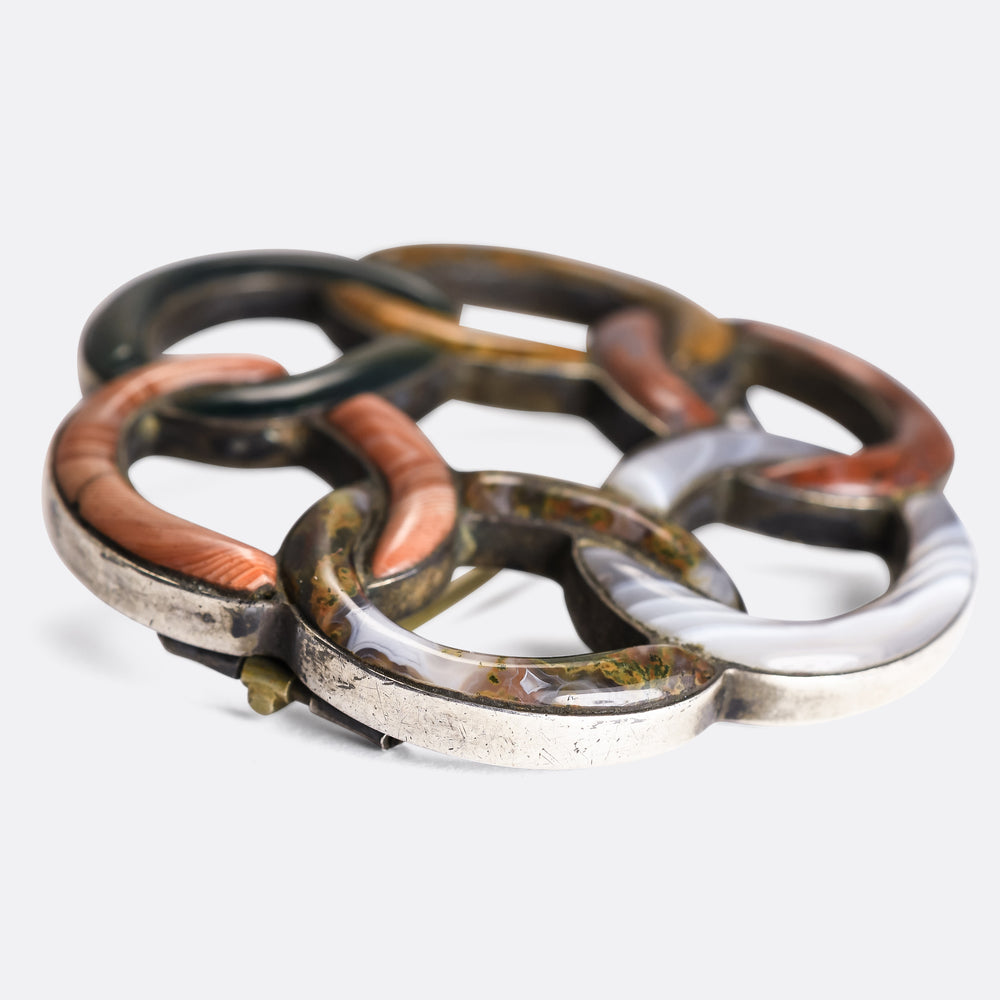 Victorian Scottish Agate Brooch