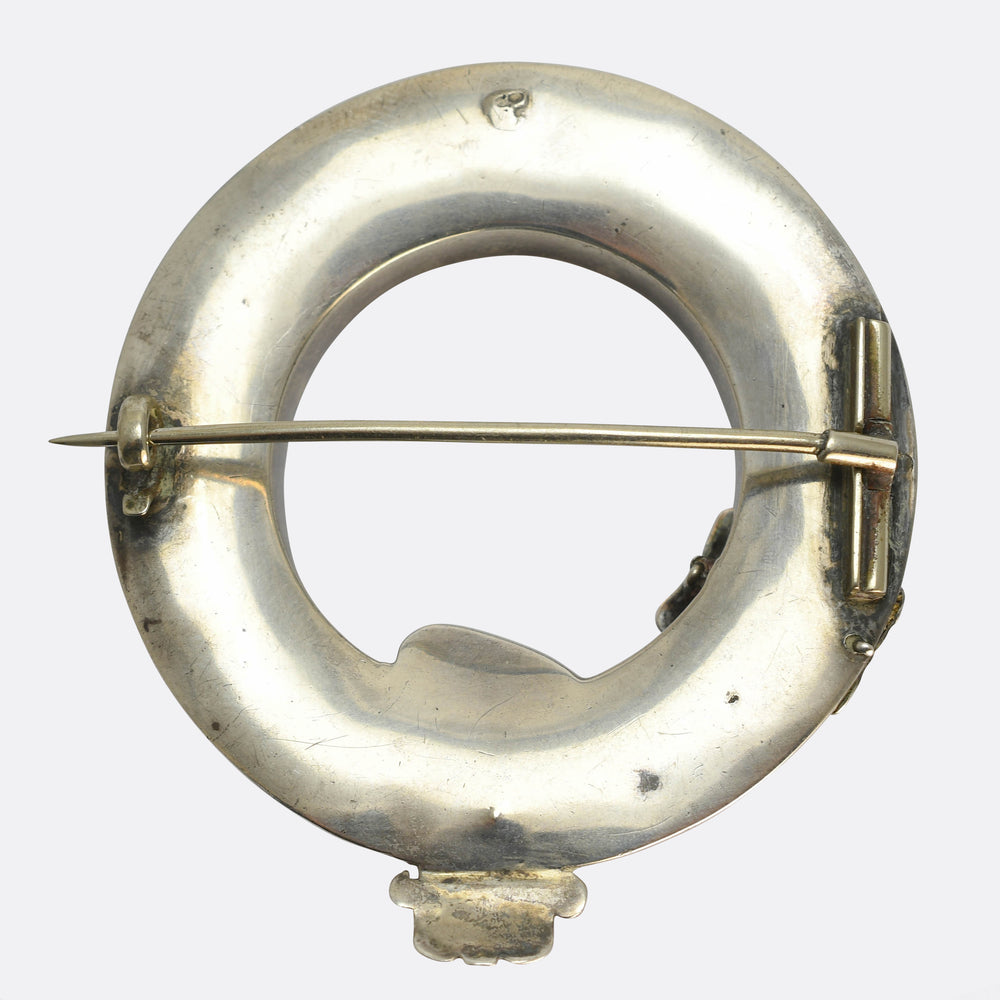 Victorian Scottish Agate Buckle Brooch