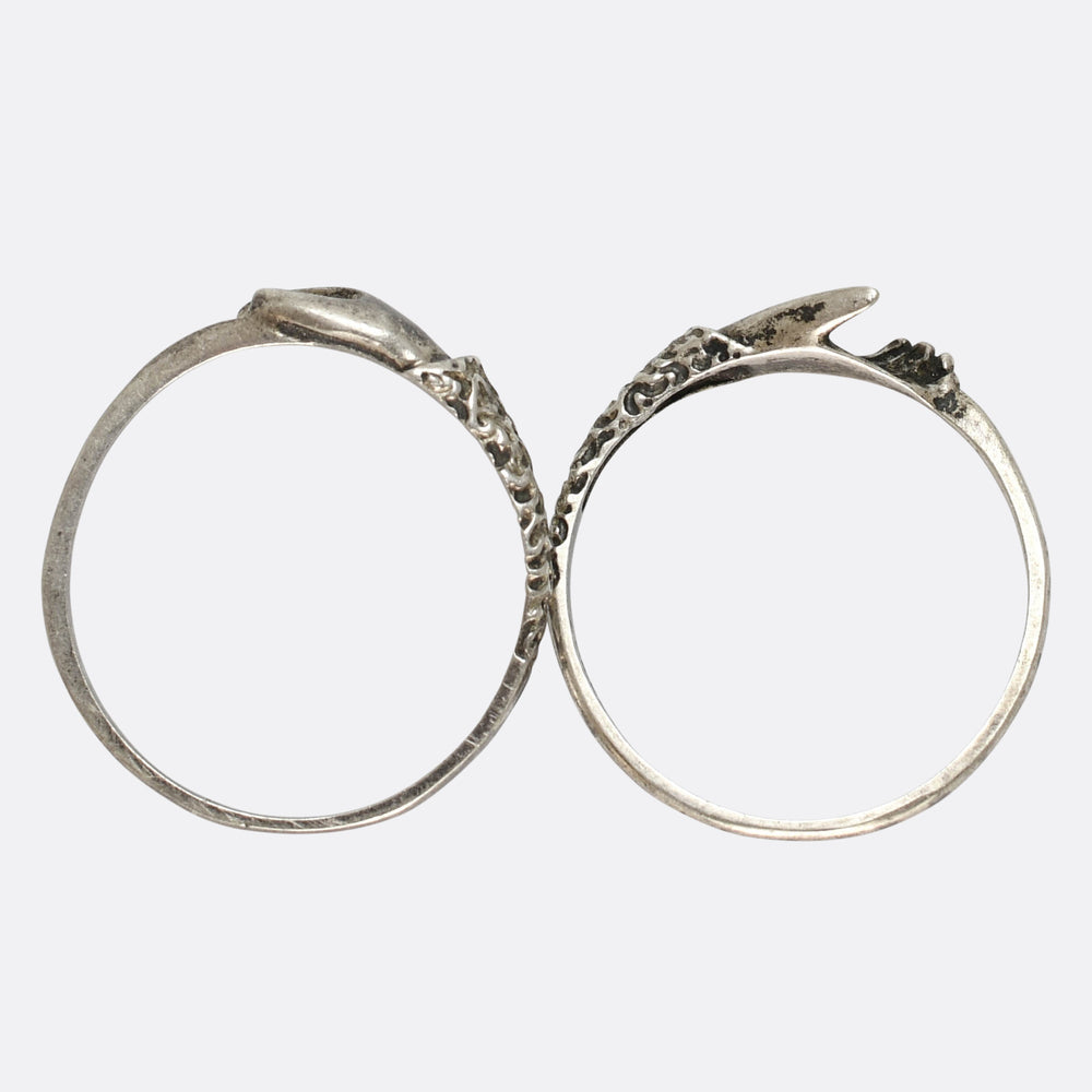 Victorian Silver Fede “Handclasp” Ring