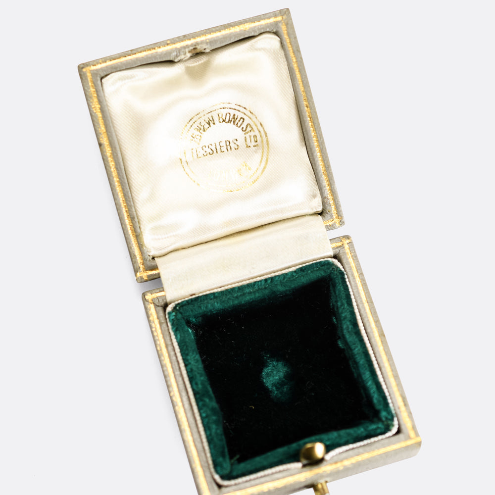 Victorian Tessiers, London Amethyst & Diamond Brooch