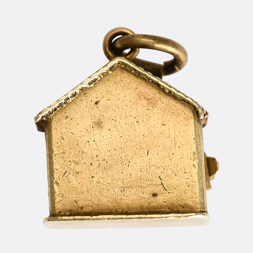 Victorian Two Little Piggies Gold Charm