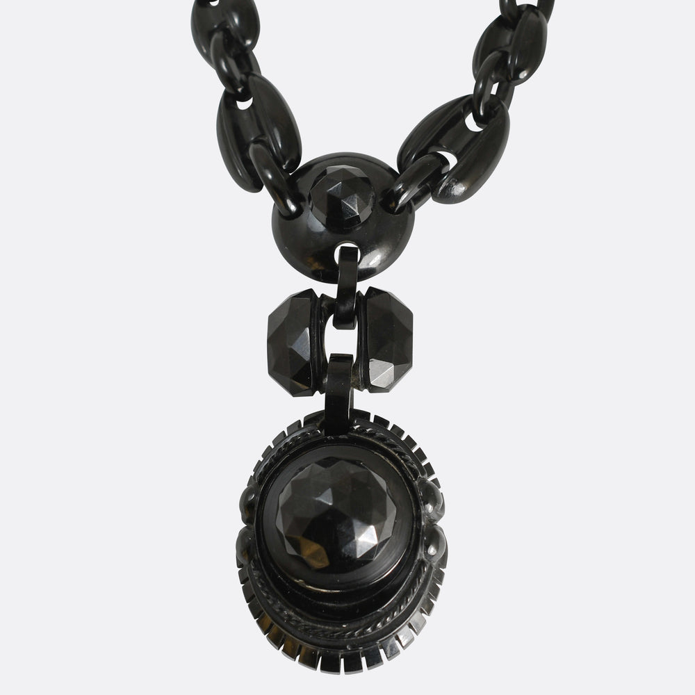 Victorian Whitby Jet Necklace