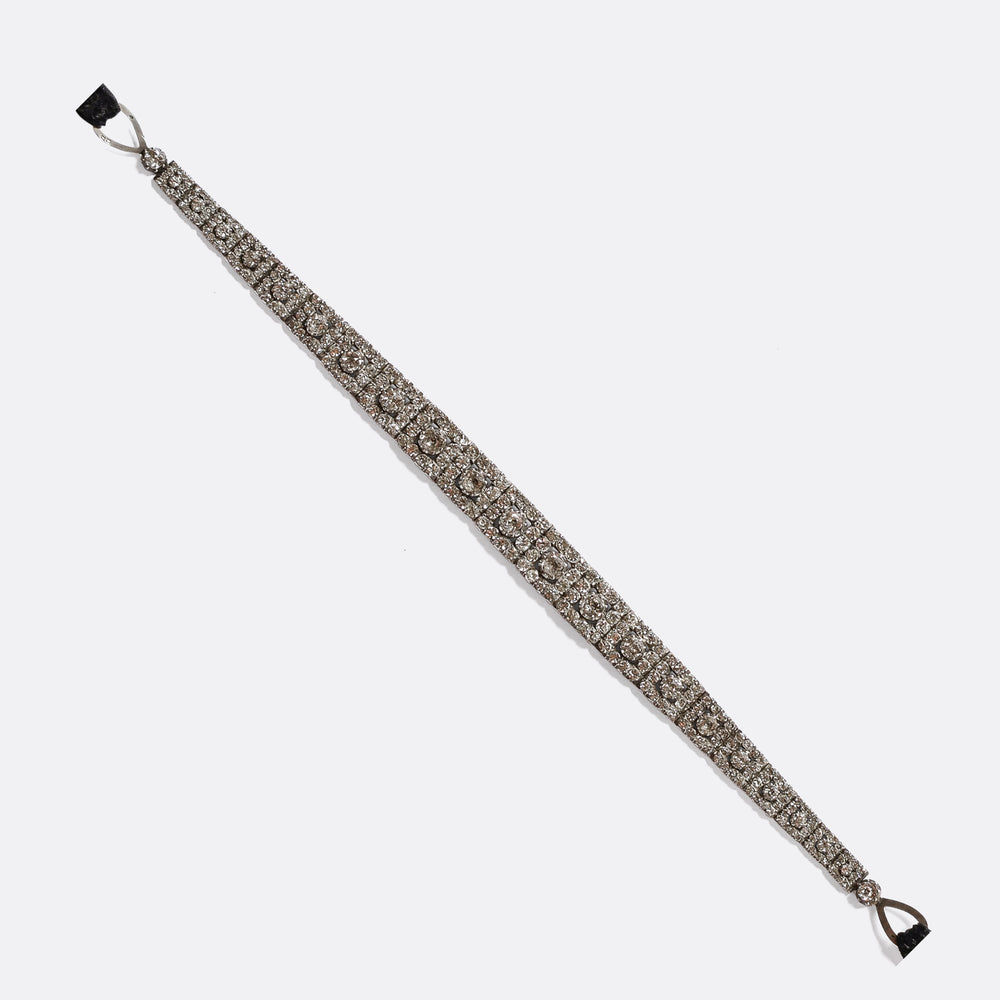 Victorian White Paste Choker