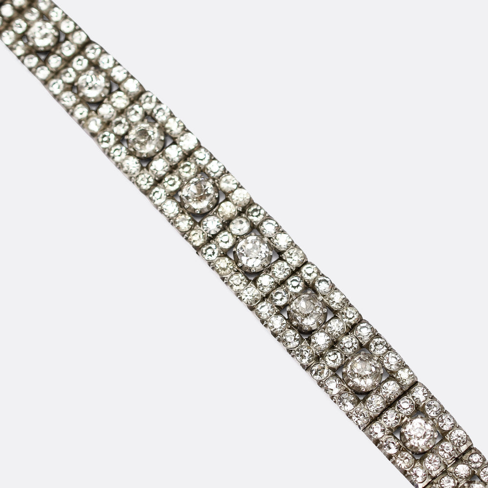 Victorian White Paste Choker