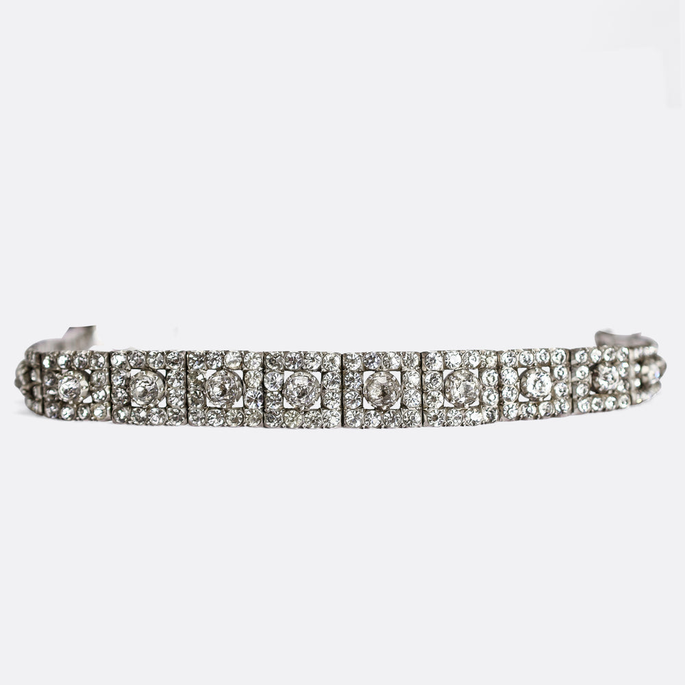 Victorian White Paste Choker