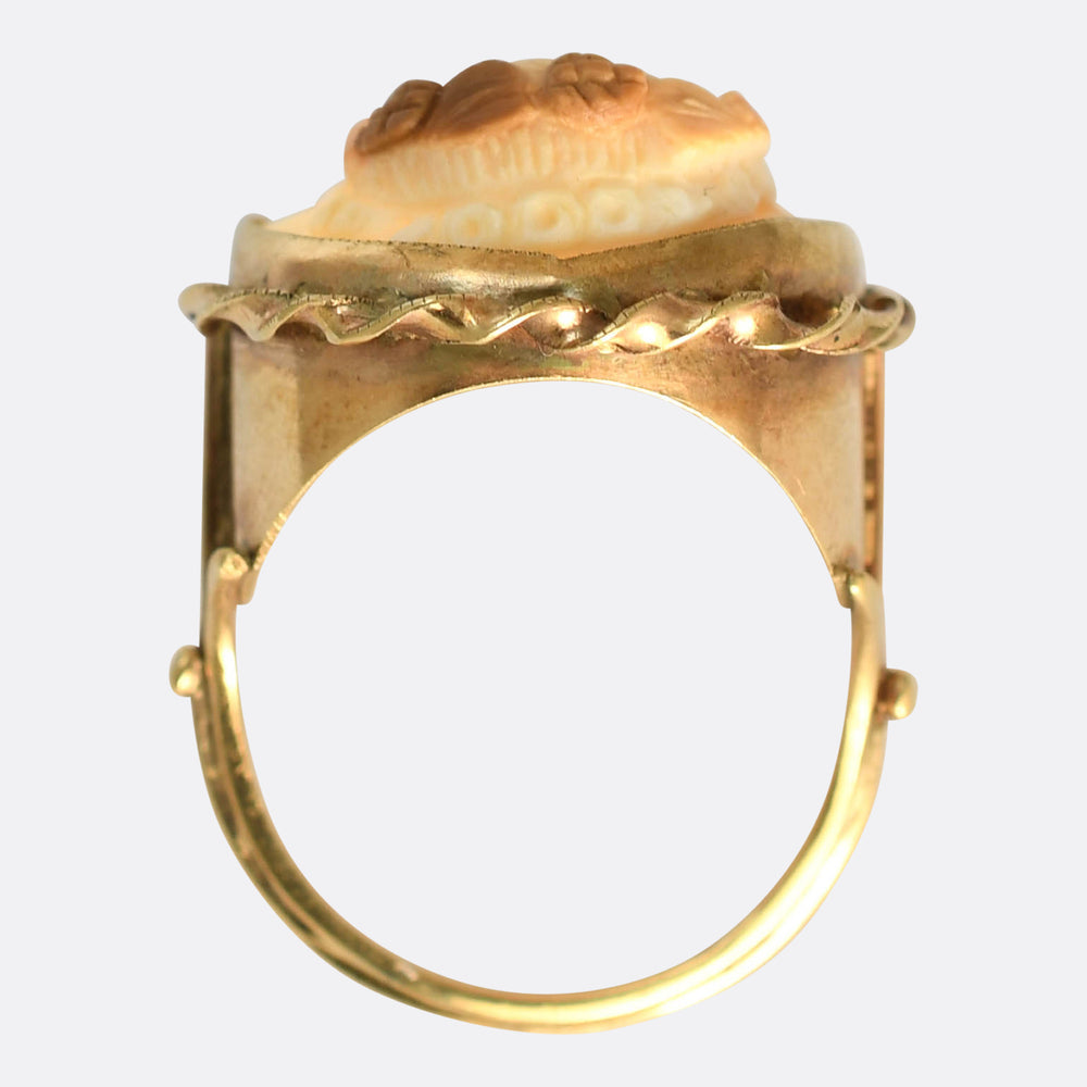 Vintage 14k Gold Cameo Ring