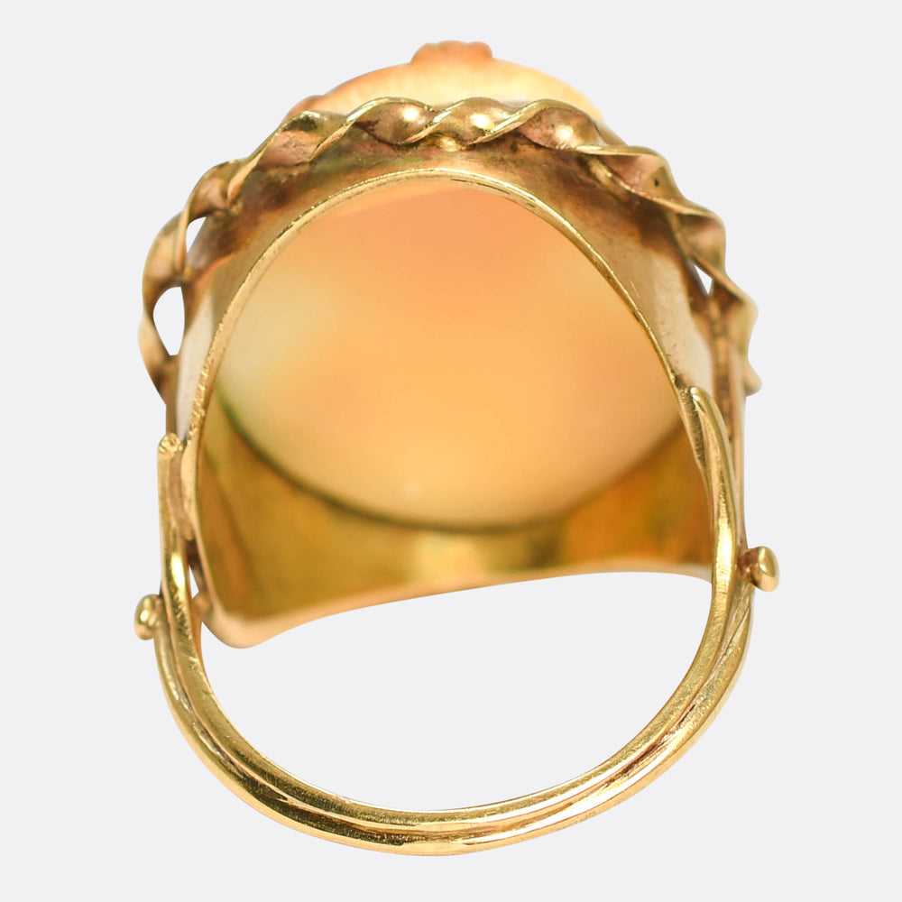 Vintage 14k Gold Cameo Ring