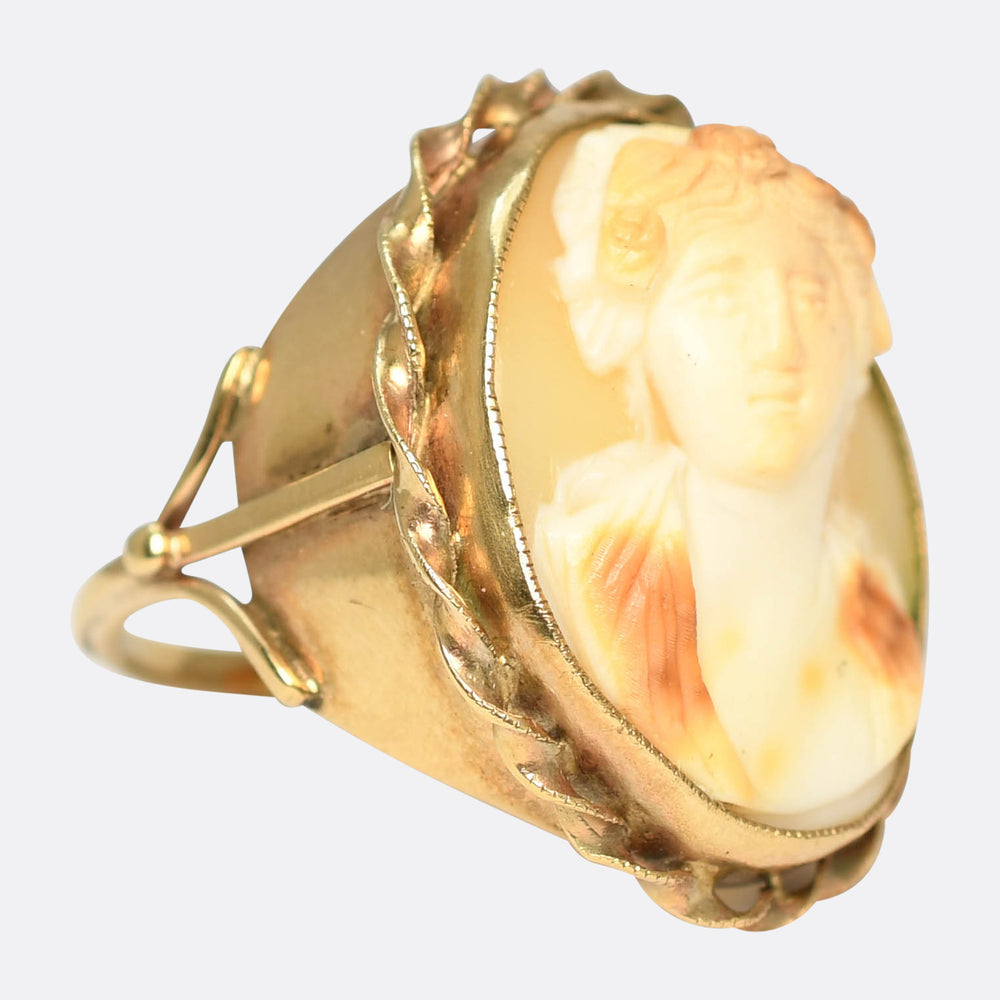 Vintage 14k Gold Cameo Ring