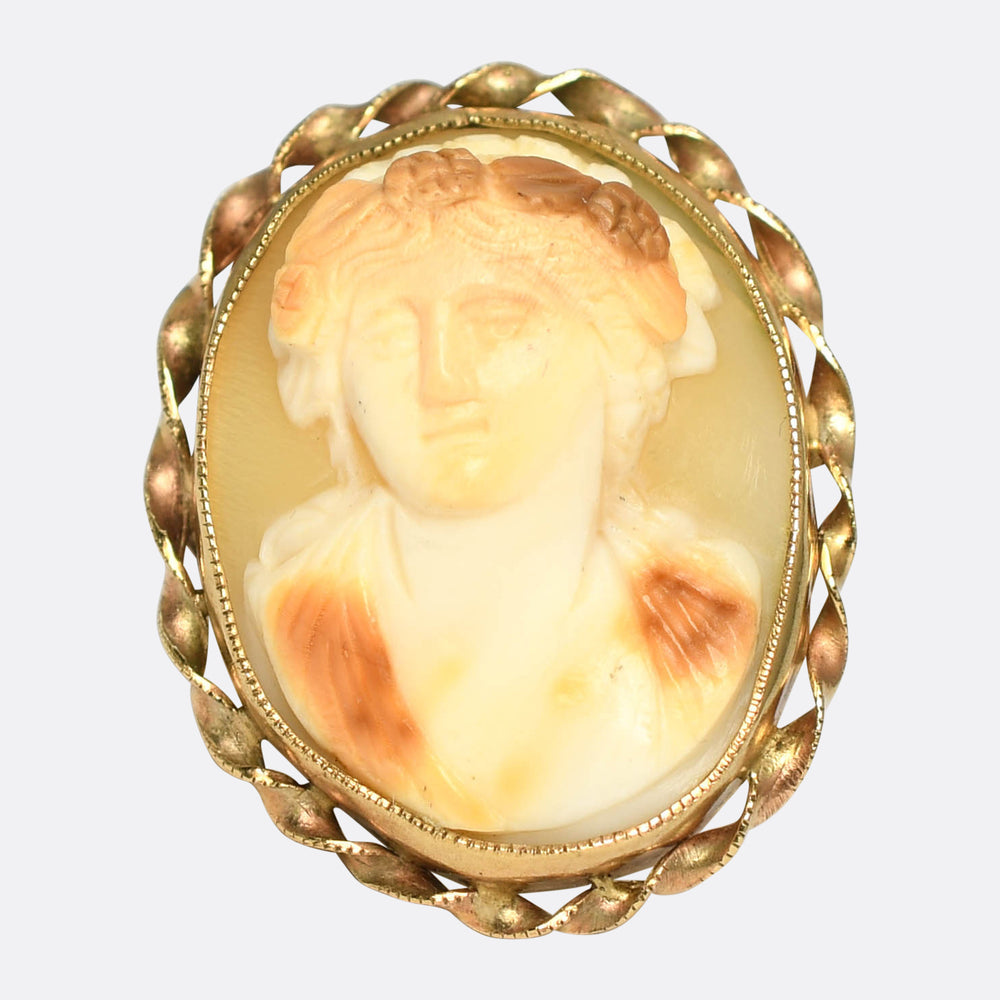 Vintage 14k Gold Cameo Ring