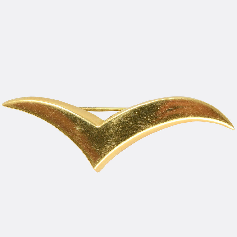 Vintage 18k Gold Bird Brooch by Tiffany & Co