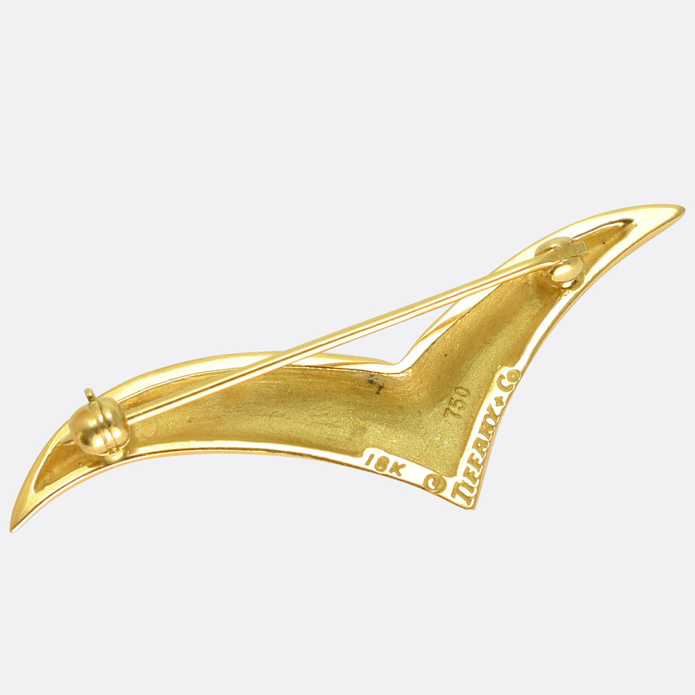 Vintage 18k Gold Bird Brooch by Tiffany & Co