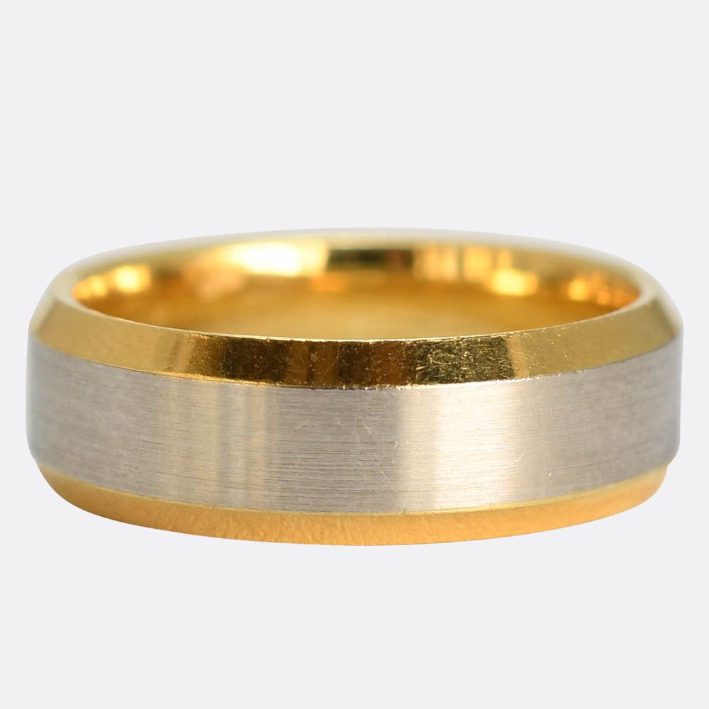 Vintage 18k Gold & Platinum Wedding Band