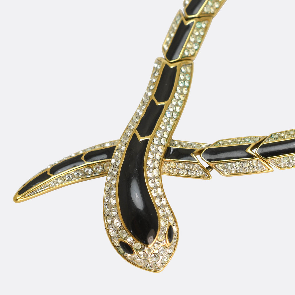 Vintage Costume Snake Necklace by Attwood & Sawyer