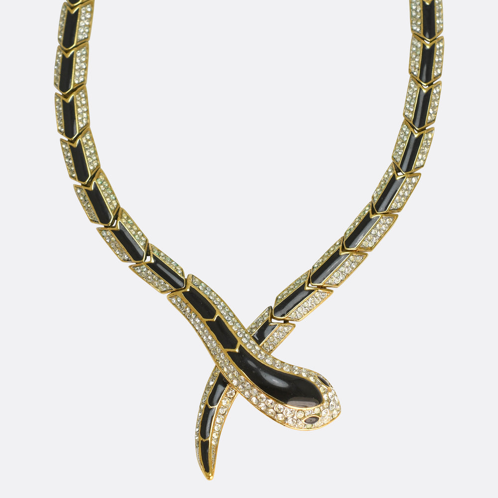 Vintage Costume Snake Necklace by Attwood & Sawyer