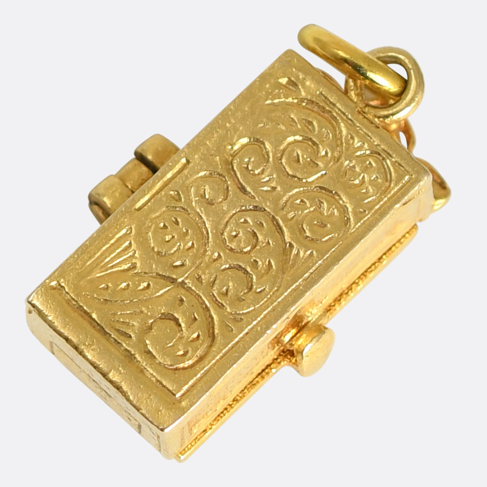 Vintage Gold Skeleton In The Closet Charm