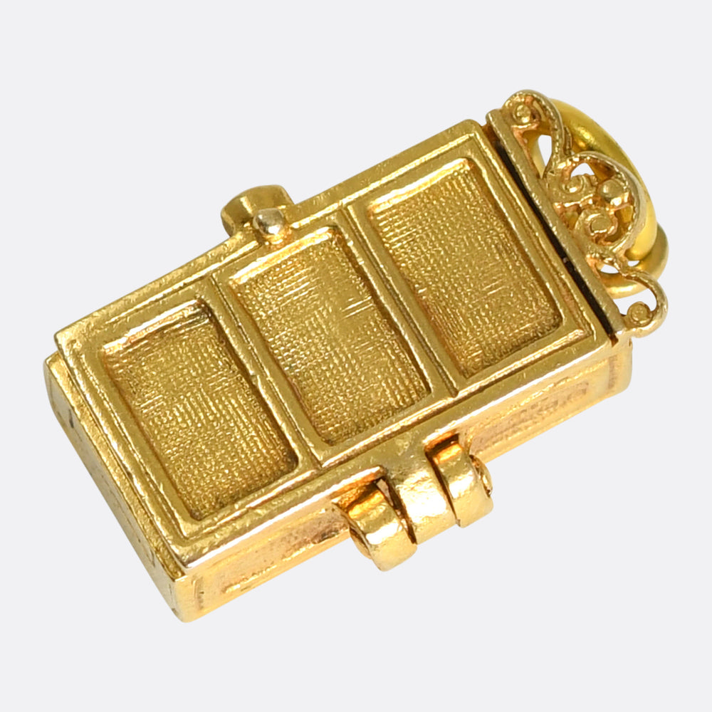 Vintage Gold Skeleton In The Closet Charm