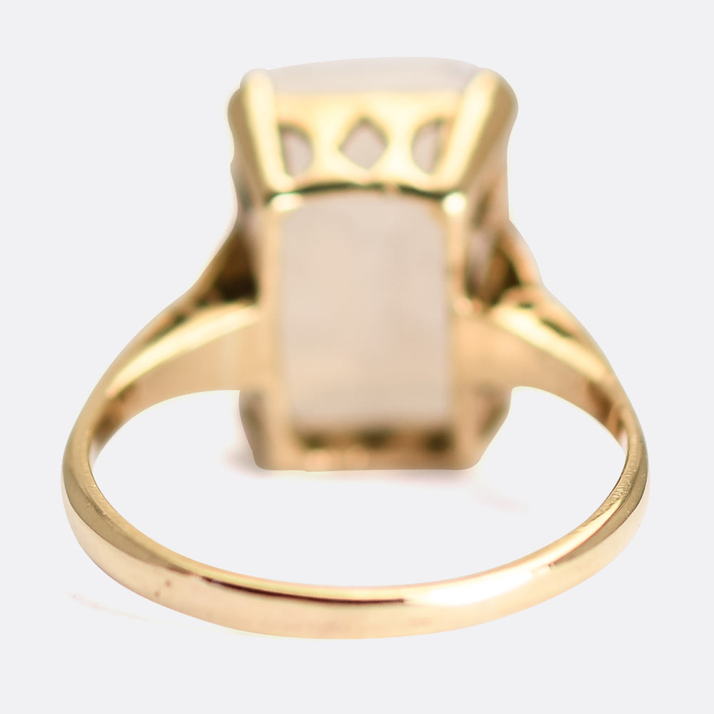 Vintage Opalite Libra & Venus Signet Ring