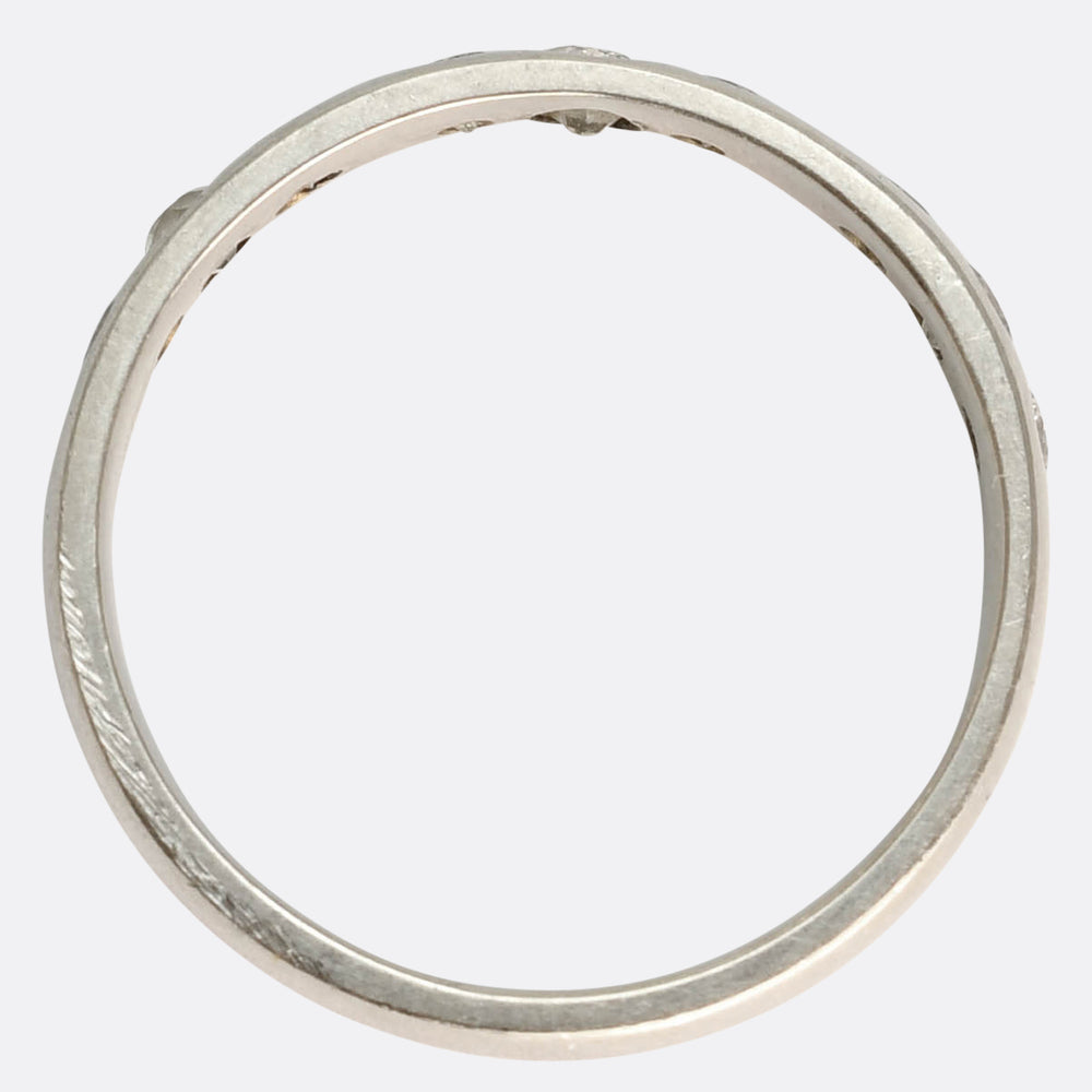 Vintage Platinum Diamond Band Ring
