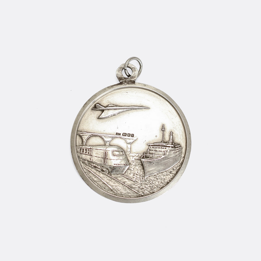 Vintage Silver St. Christopher Medallion