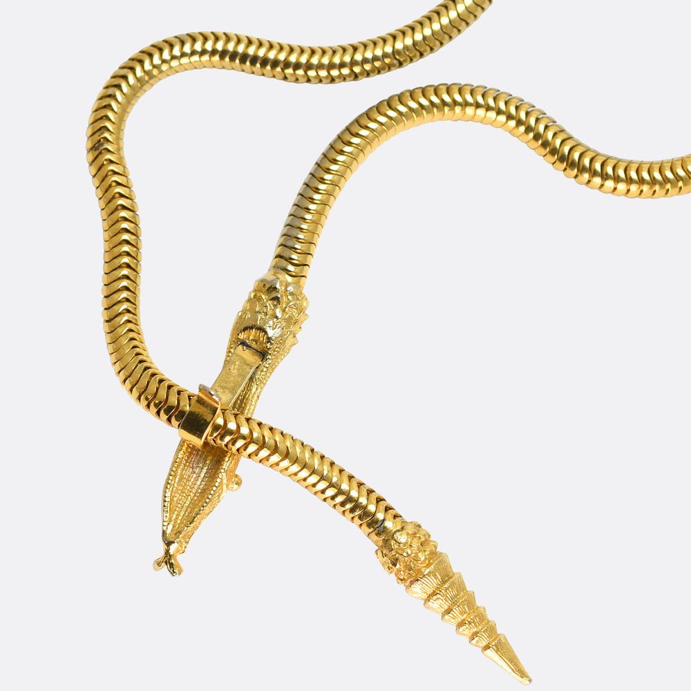 Vintage Snake Collar Necklace