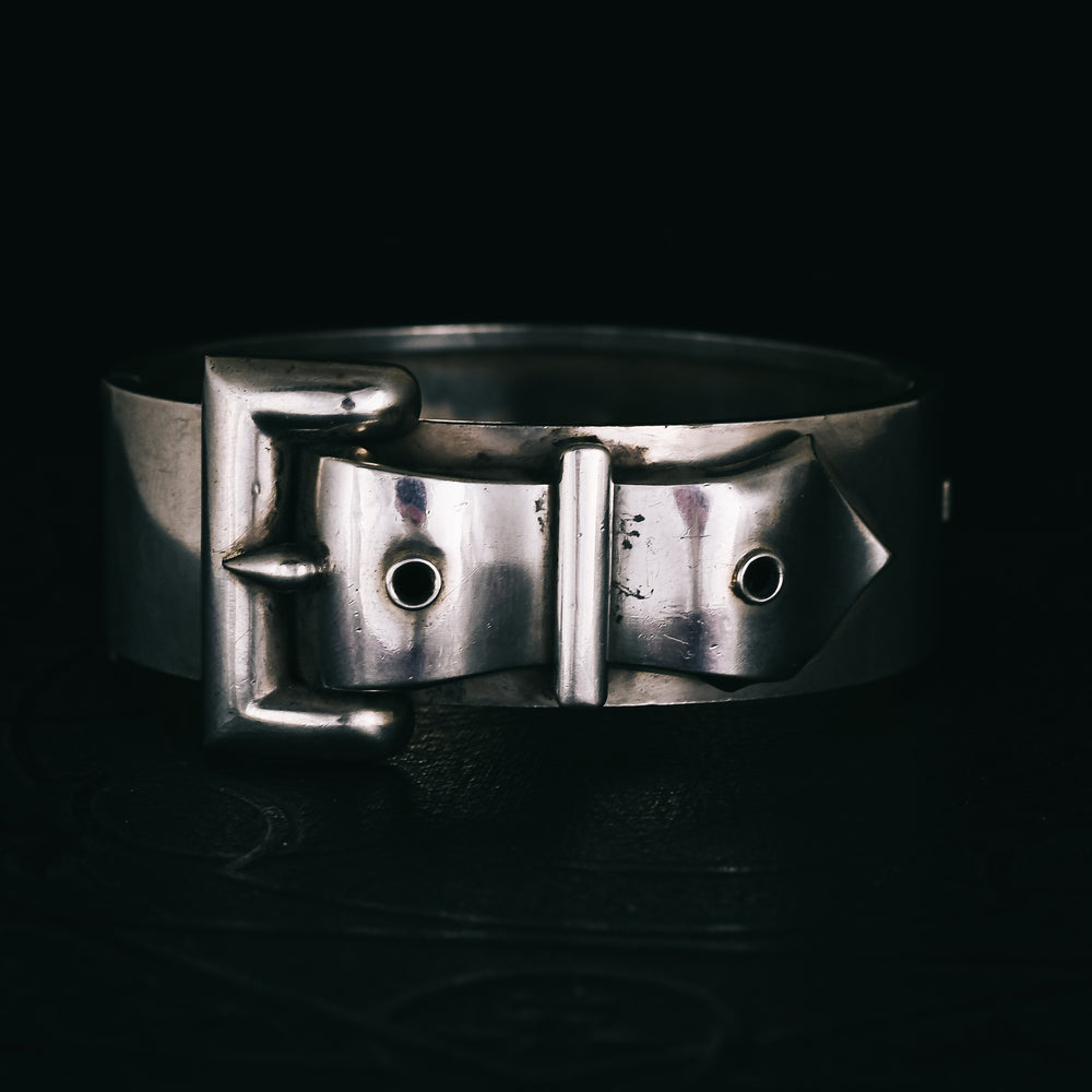 Victorian Silver Buckle Cuff