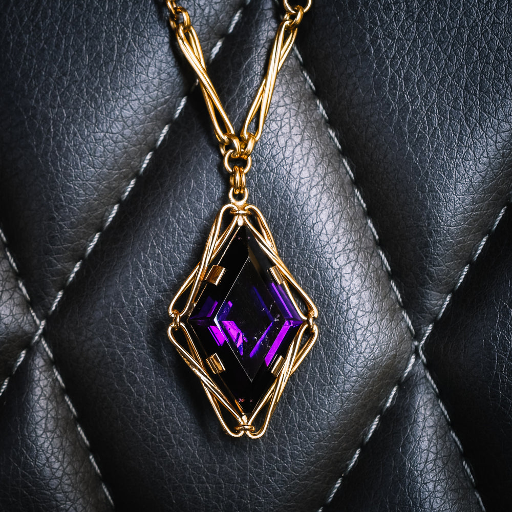Victorian 26 Carat Amethyst Necklace