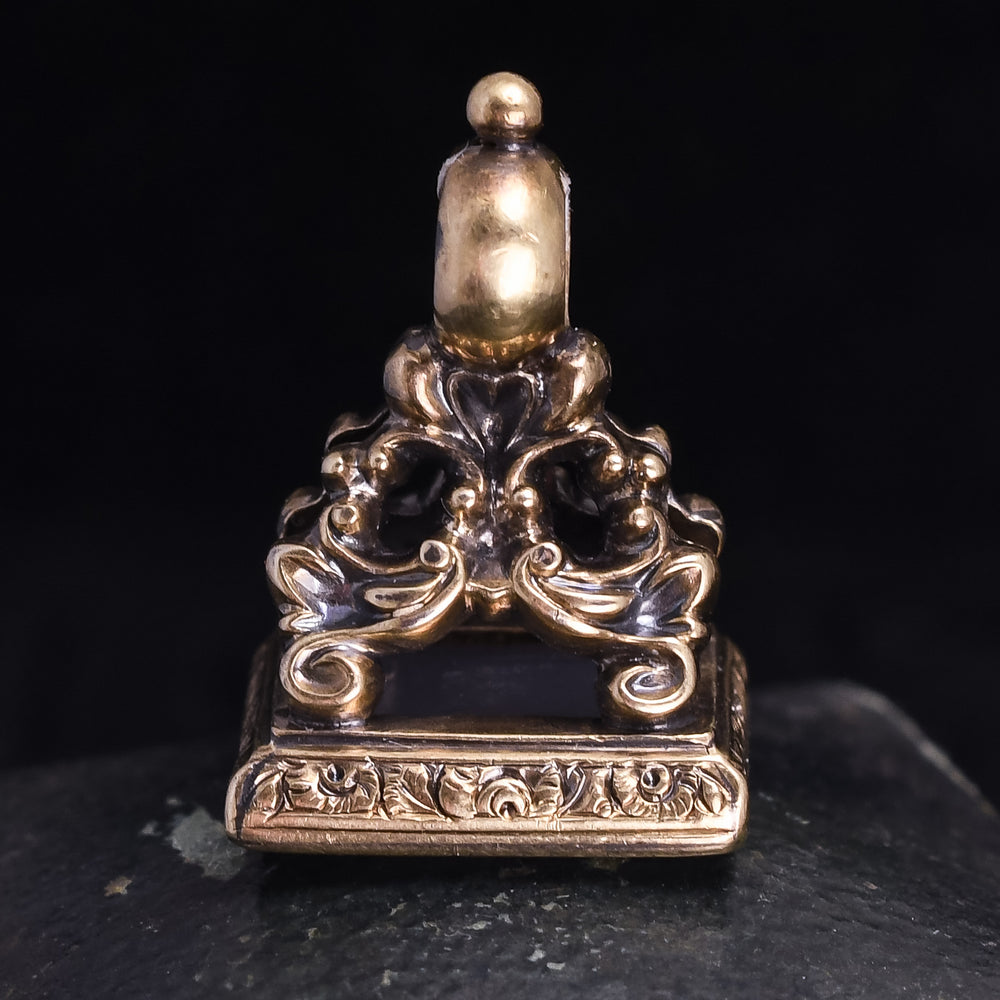 Georgian Chalcedony Dove Of Peace Intaglio Seal Fob Pendant