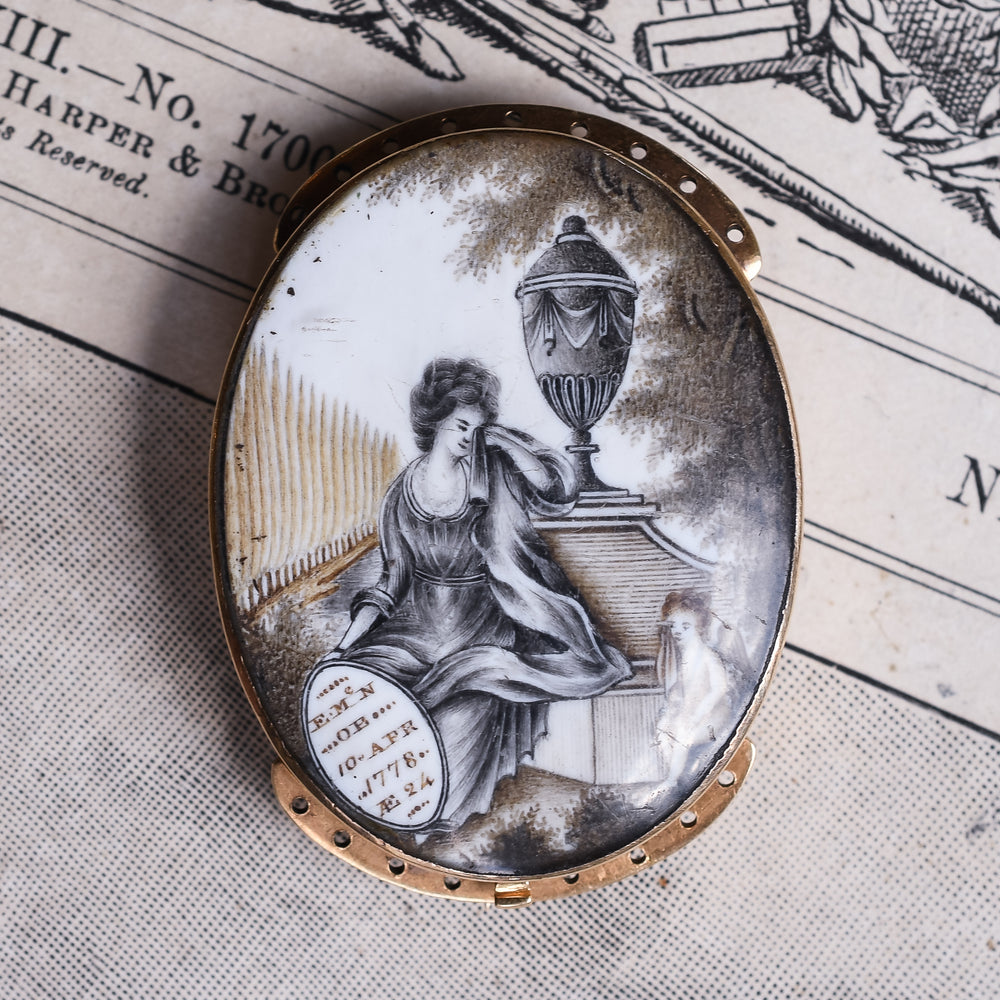 Georgian Sepia Mourning Clasp