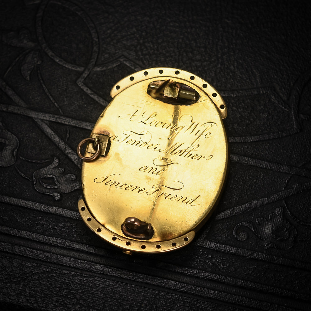 Georgian Sepia Mourning Clasp