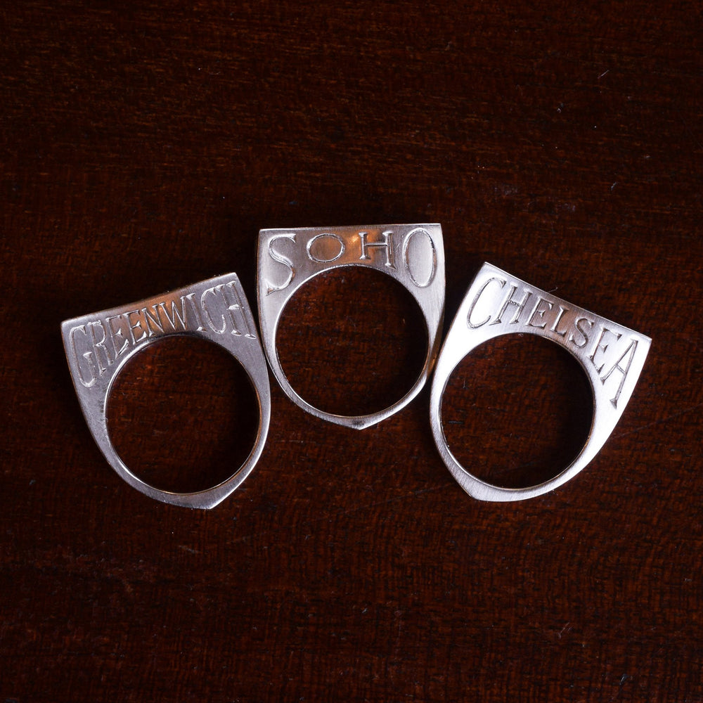 Stephen Webster NY UK Red White & Blue Stacking Rings