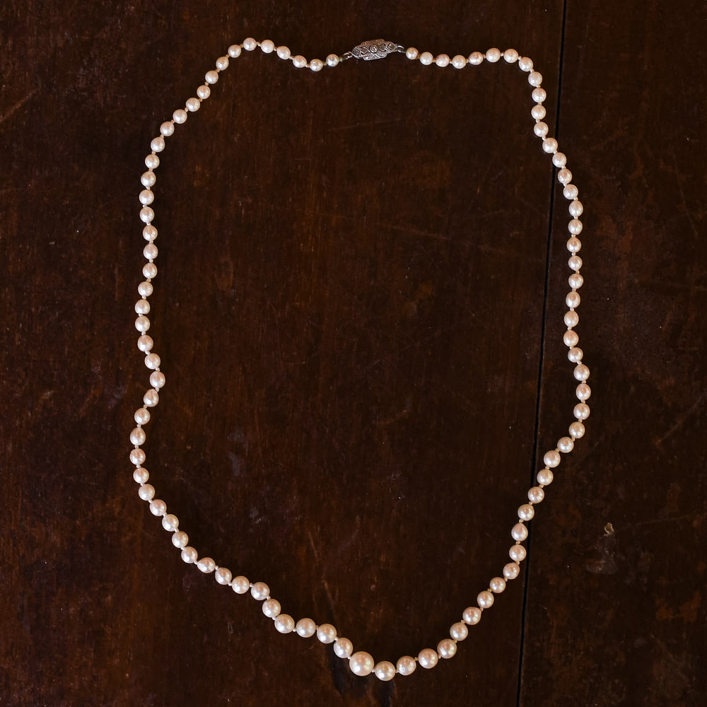 Art Deco Natural Pearl Necklace