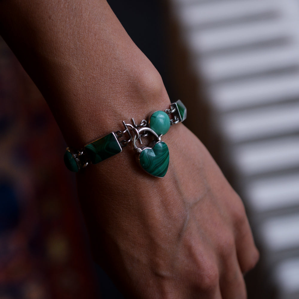 Victorian Scottish Malachite Bracelet